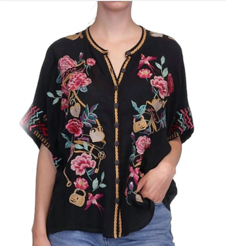 Top Roylane Black C11525-R Johnny Was | Citylights Streetwear